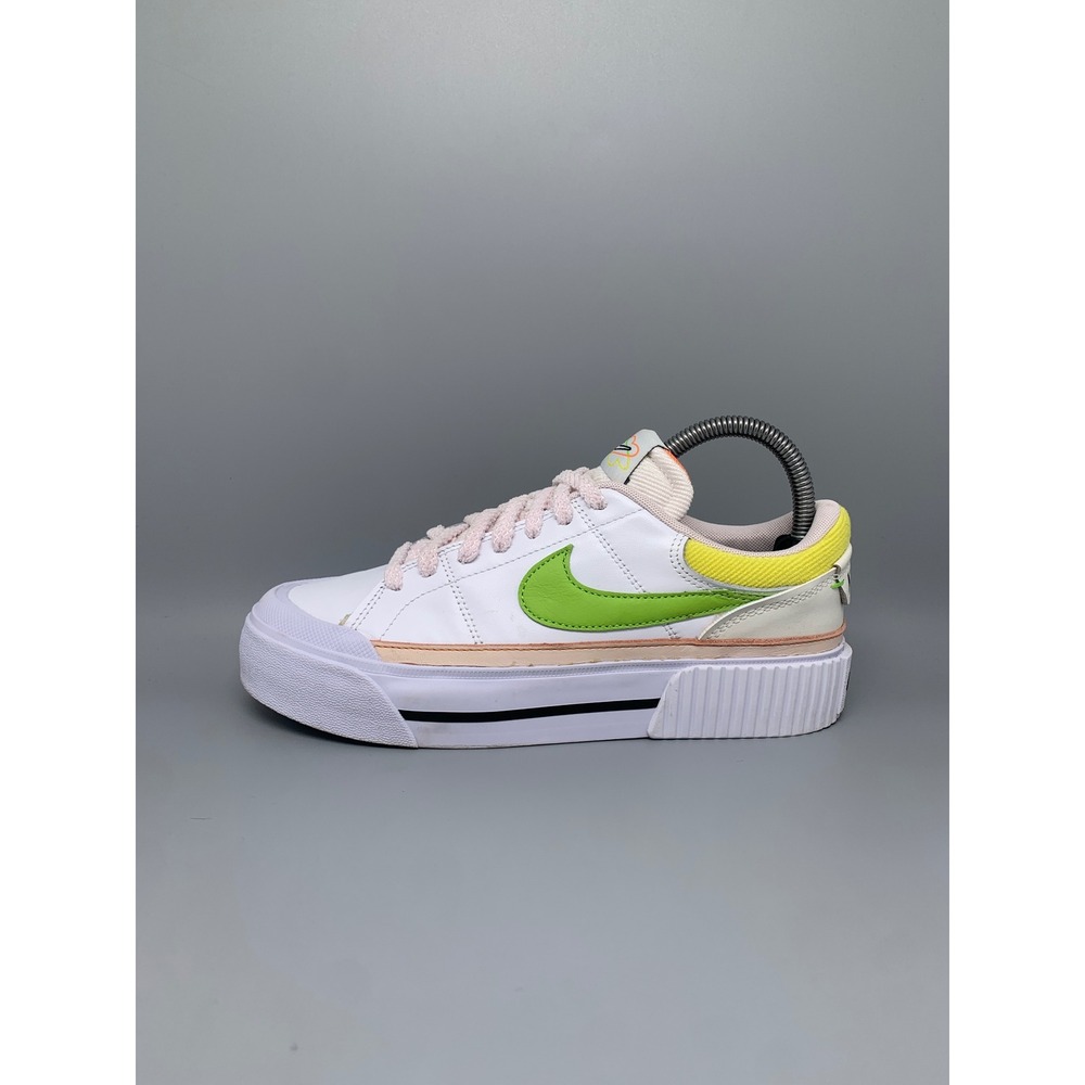 Nike Court Legacy Lift White Green Pink Shoes FD0872-100 Womens Sz 7.5 - Picture 8 of 10